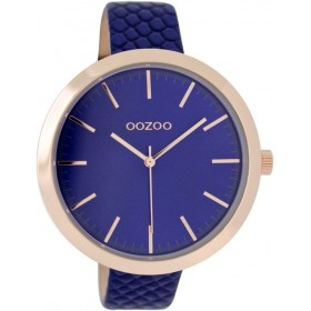 OOZOO Timepieces 48mm Blue Croco C7557